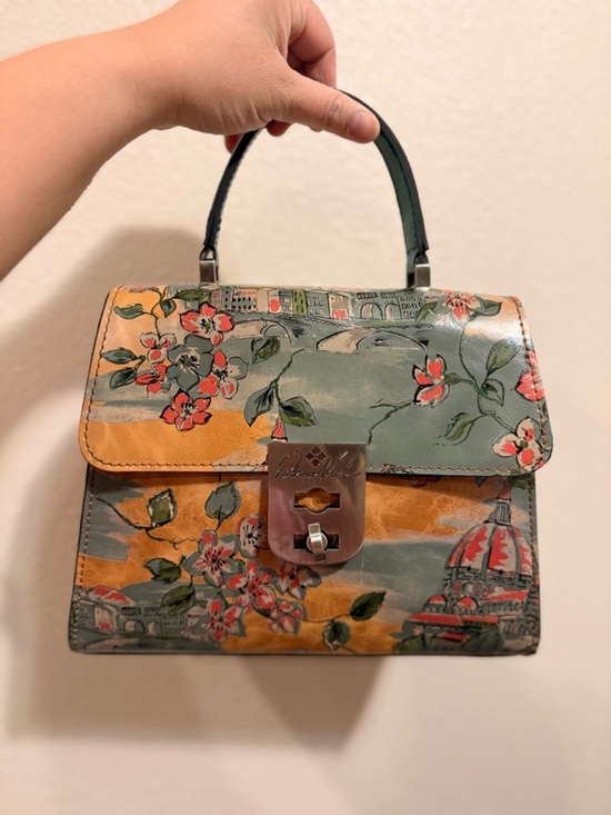 Patricia Nash Handbags - Patricia Nash Top-Handle Bag in Teal & Mustard with Detachable Strap